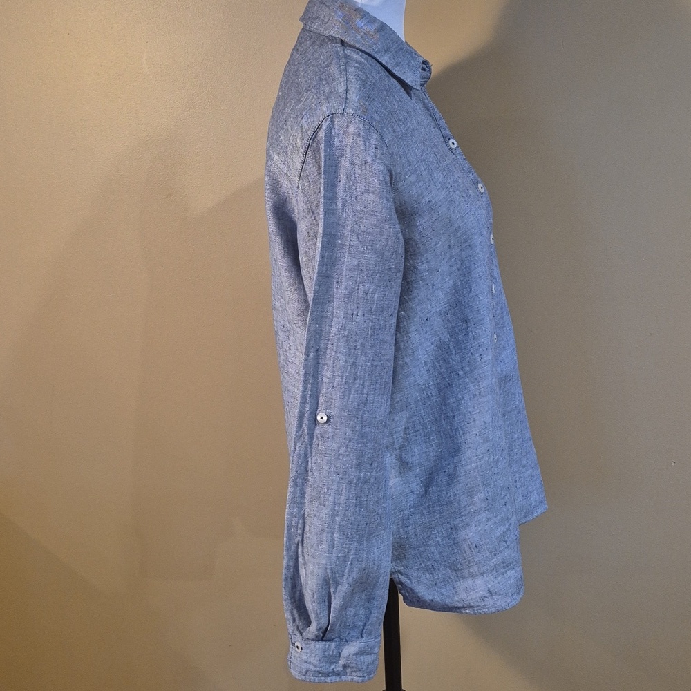 GERRY WEBER Women's 100% Linen Button Down Shirt - Picture 5 of 16